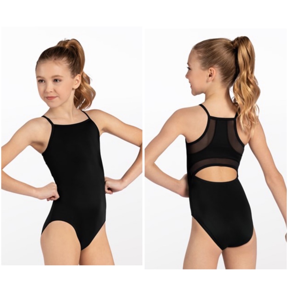 Mesh Racerback Leotard
Black size 1C NWOT